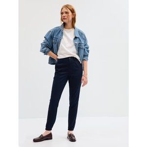 NWT Gap Factory Girlfriend Cargo Khaki Joggers 16T 16 Tall Blue A297